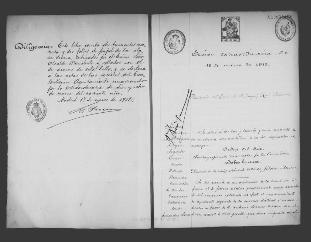 Miniatura de Actas de acuerdos del Ayuntamiento. Tomo 530 del año 1912 (18 marzo a 20 mayo)