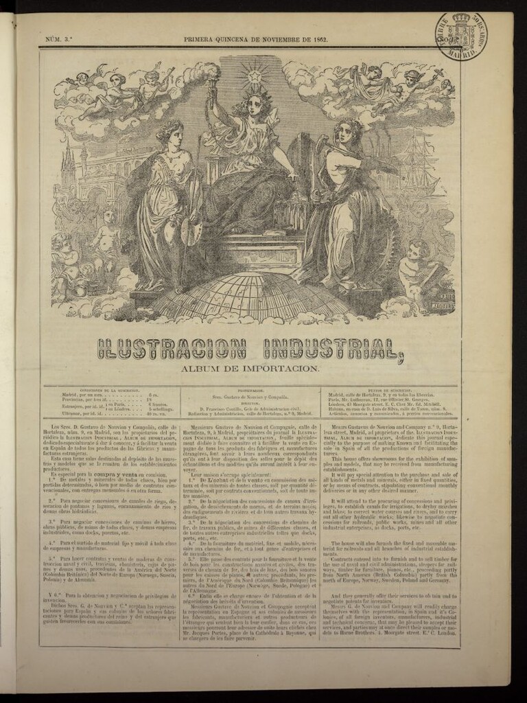Miniatura de Ilustración Industrial: álbum de importación de la primera quincena de noviembre de 1862, nº 3