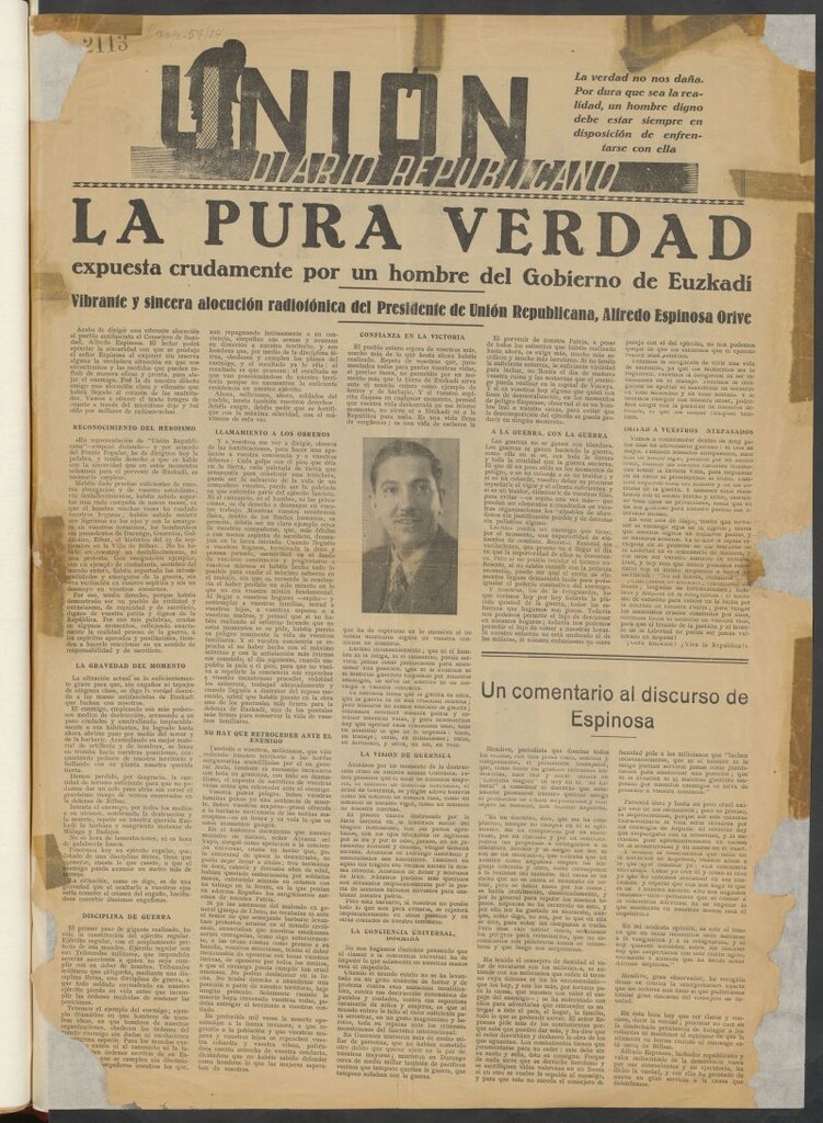 Miniatura de Unión : diario republicano