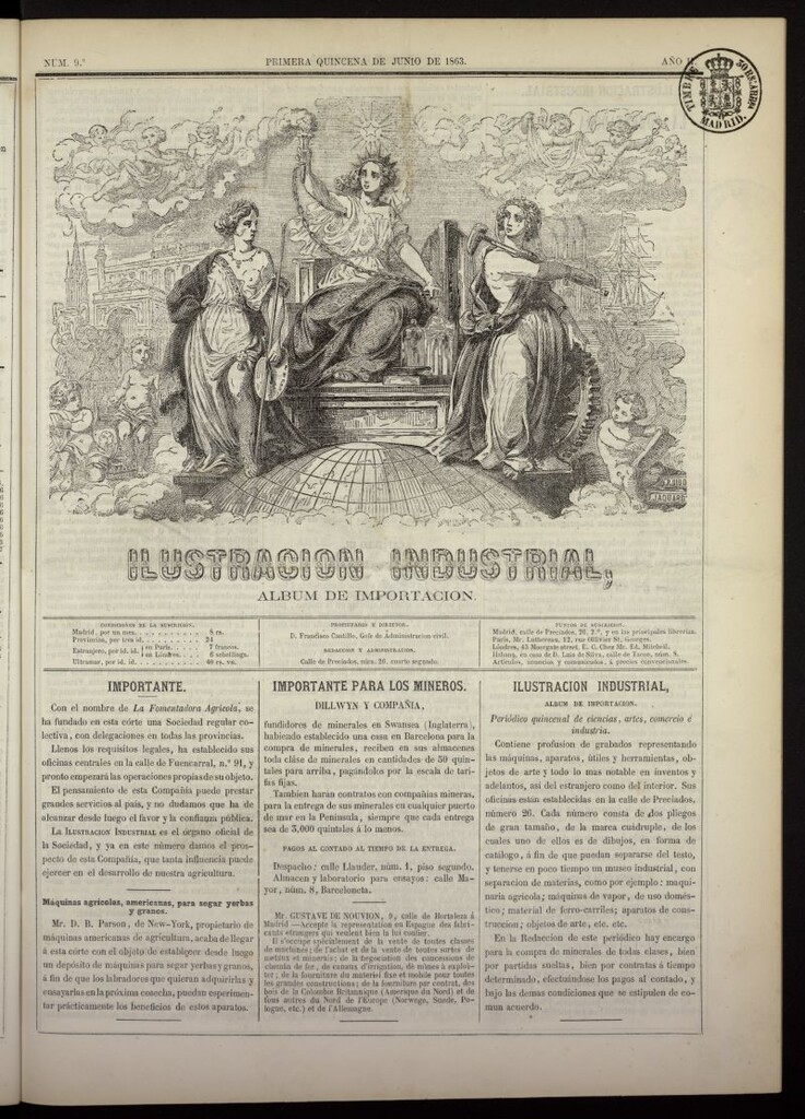 Miniatura de Ilustración Industrial: álbum de importación de la primera quincena de junio de 1863, nº 9