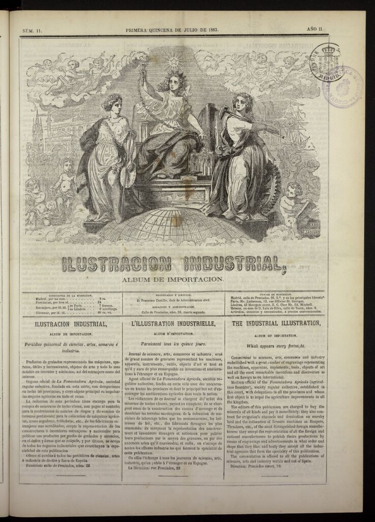Miniatura de Ilustración Industrial: álbum de importación de la primera quincena de julio de 1863, nº 11
