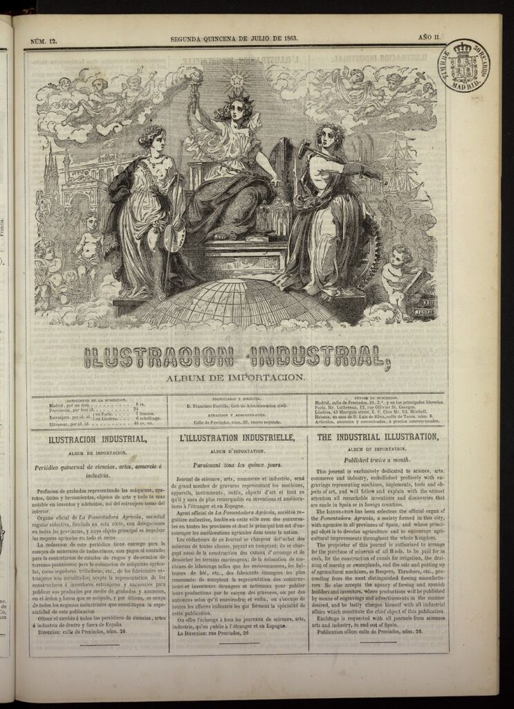Miniatura de Ilustración Industrial: álbum de importación de la segunda quincena de julio de 1863, nº 12