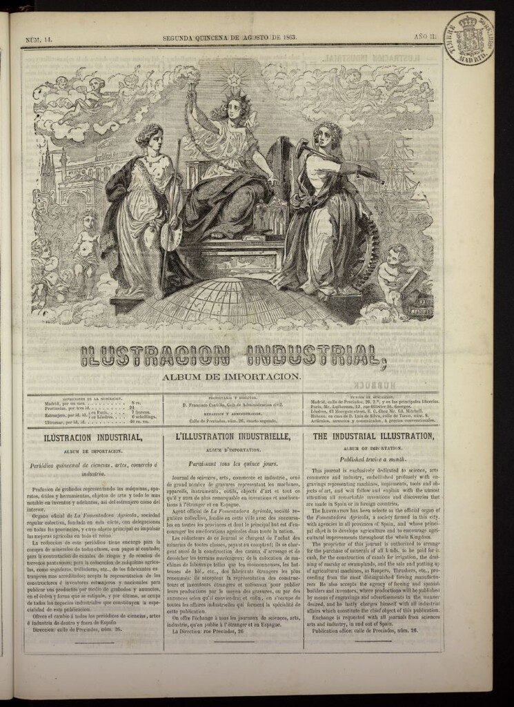 Miniatura de Ilustración Industrial: álbum de importación de la segunda quincena de agosto de 1863, nº 14