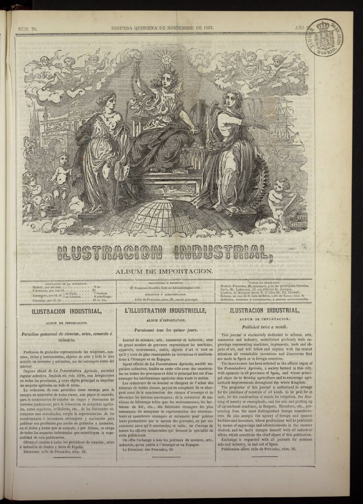 Miniatura de Ilustración Industrial: álbum de importación de la segunda quincena de noviembre de 1863, nº 20