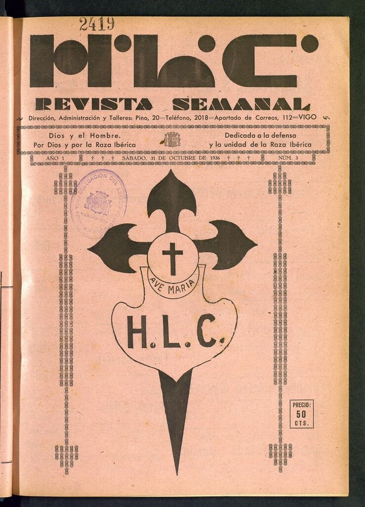 Miniatura de HLC : revista semanal del 31 de octubre de 1936, nº 3