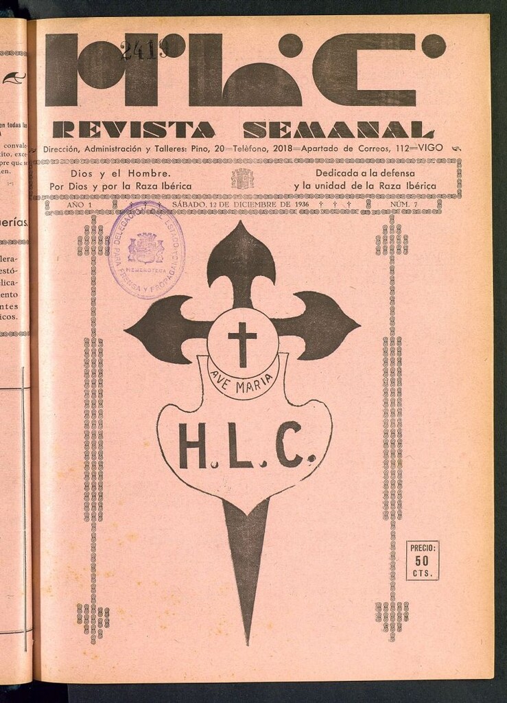 Miniatura de HLC : revista semanal del 12 de diciembre de 1936, nº 7
