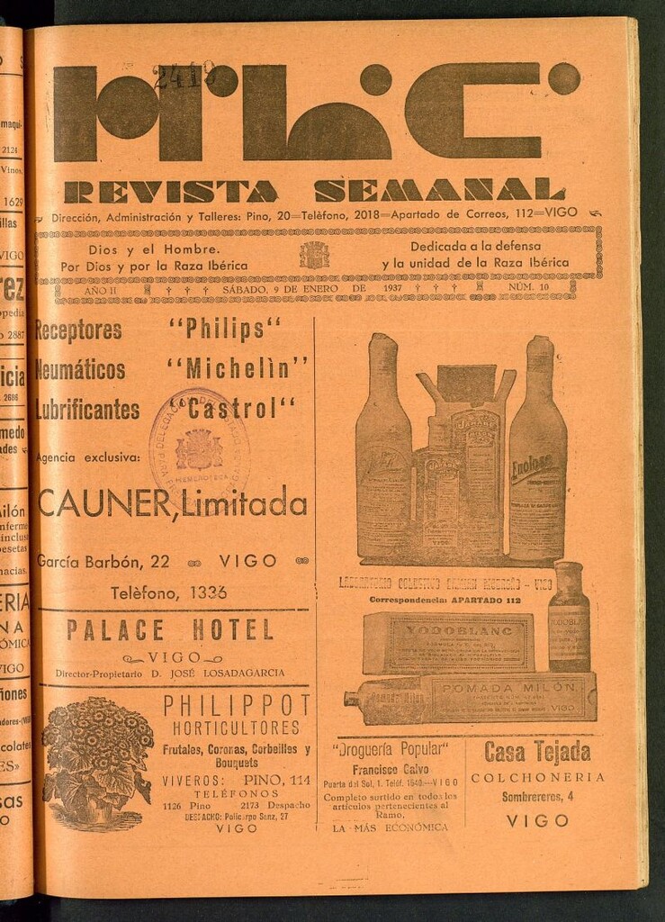 Miniatura de HLC : revista semanal del 9 de enero de 1937, nº 10