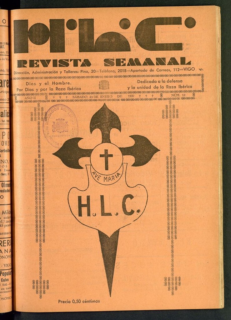 Miniatura de HLC : revista semanal del 23 de enero de 1937, nº 12