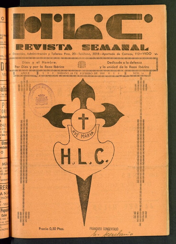 Miniatura de HLC : revista semanal del 13 de febrero de 1937, nº 14