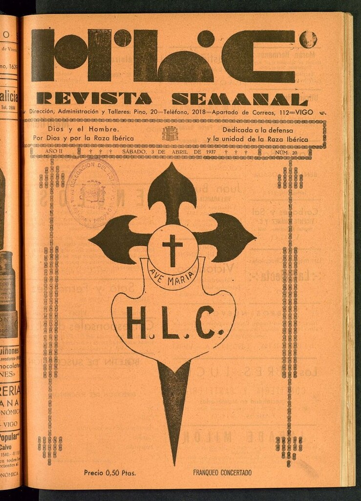 Miniatura de HLC : revista semanal del 3 de abril de 1937, nº 20