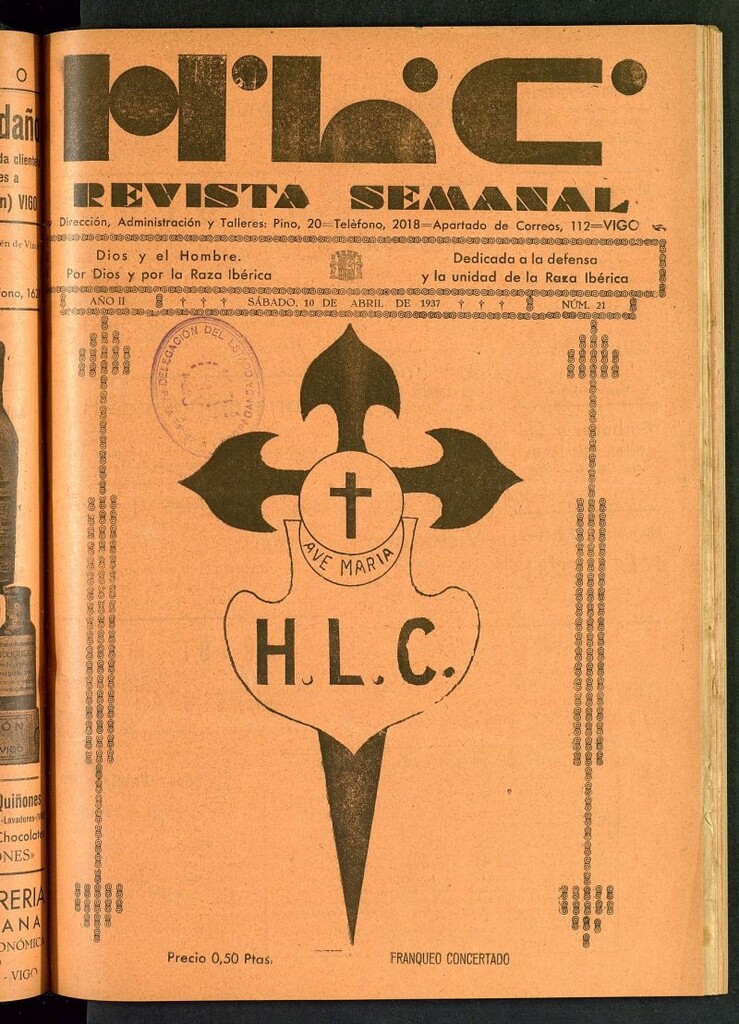 Miniatura de HLC : revista semana del 10 de abril de 1937, nº 21