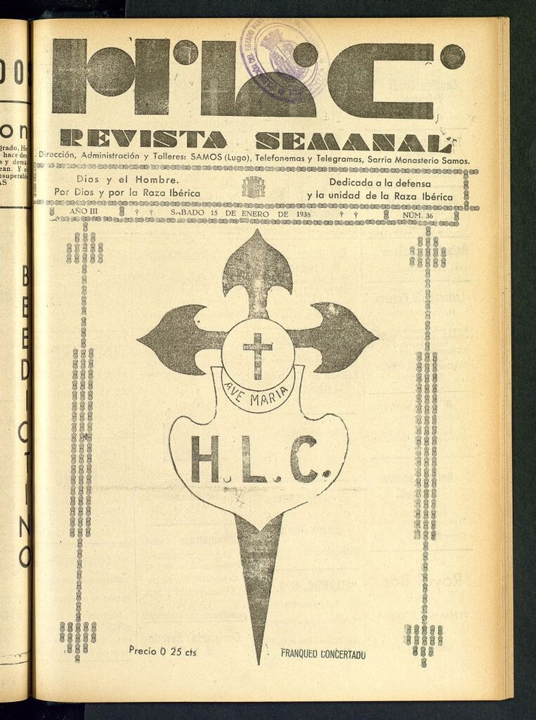 Miniatura de HLC : revista semanal del 15 de enero de 1938, nº 36