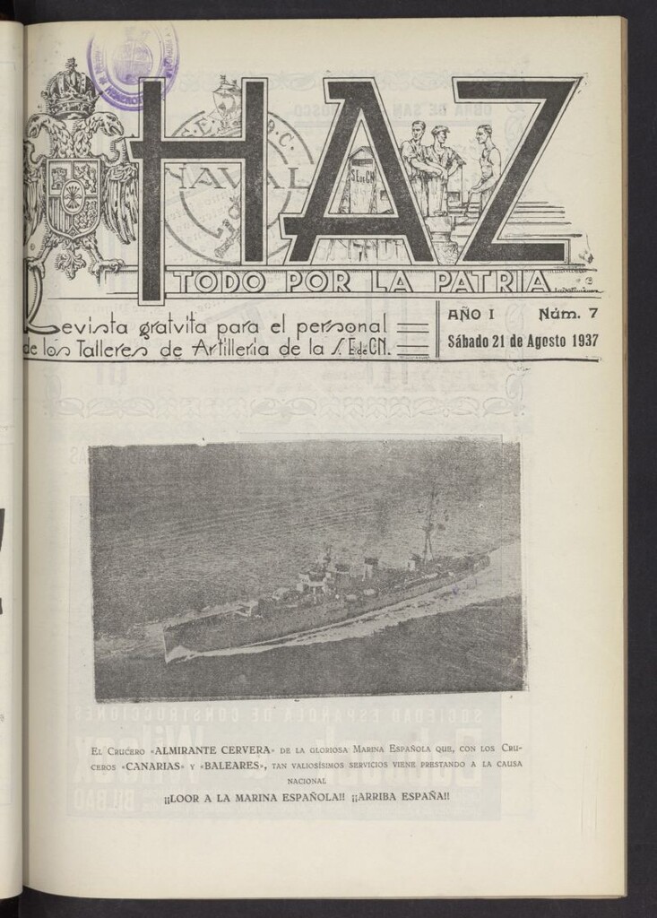 Miniatura de Haz del 21 de agosto de 1937, nº 7