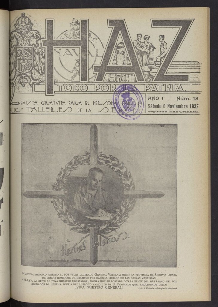 Miniatura de Haz del 6 de noviembre de 1937, nº 18