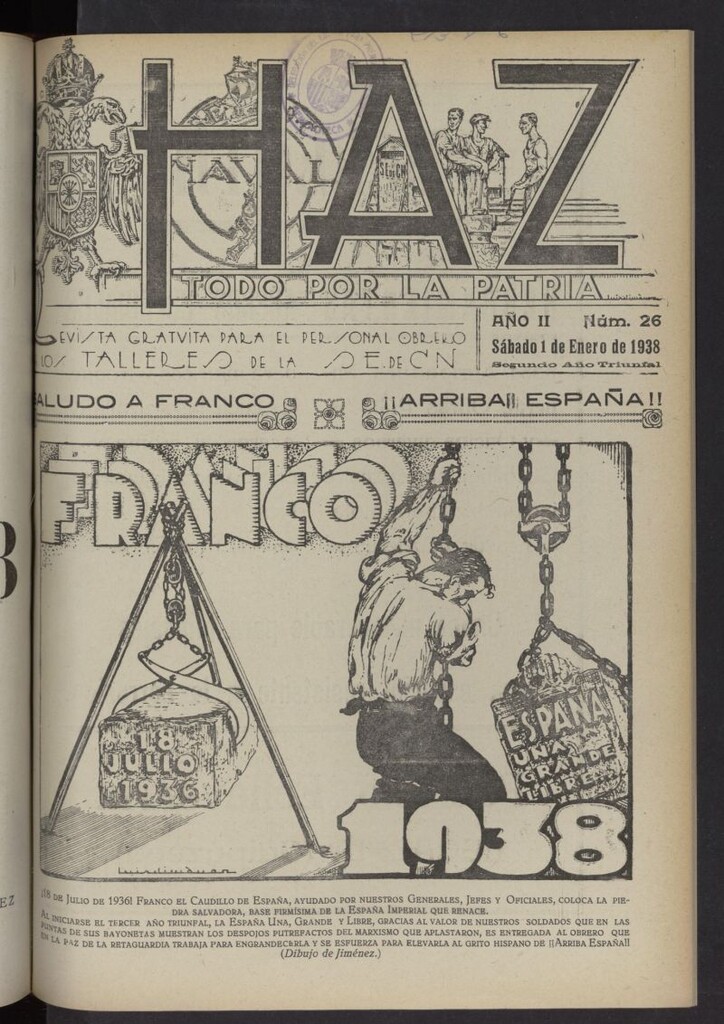 Miniatura de Haz del 1 de enero de 1938, nº 26
