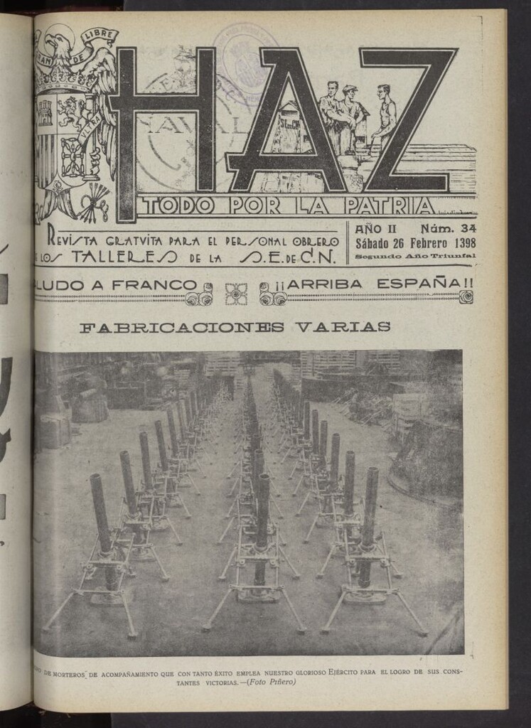Miniatura de Haz del 26 de febrero de 1938, nº 34