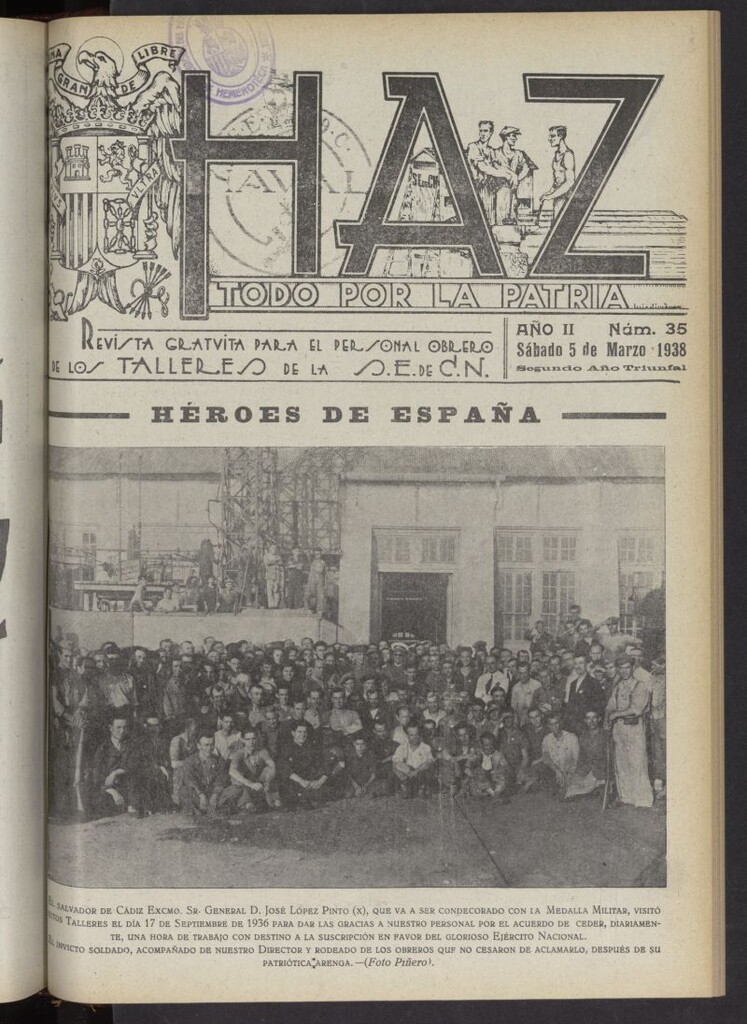 Miniatura de Haz del 5 de marzo de 1938, nº 35