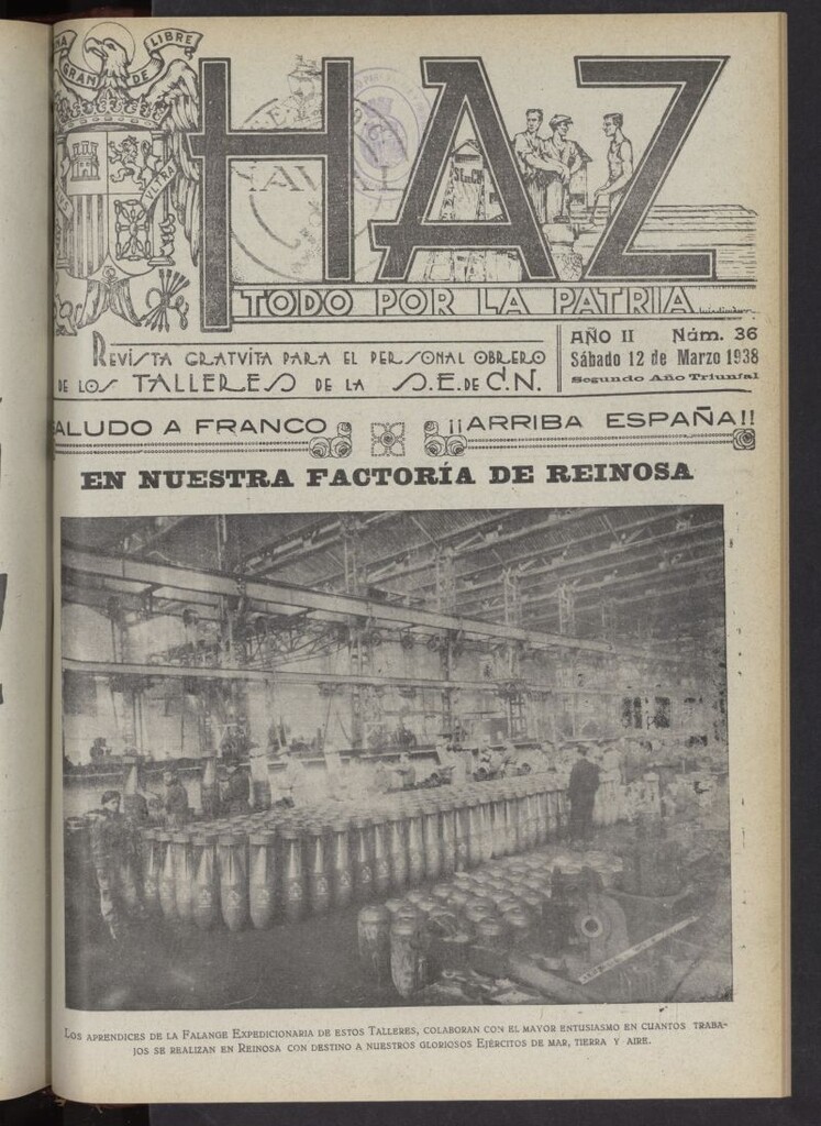 Miniatura de Haz del 12 de marzo de 1938, nº 36