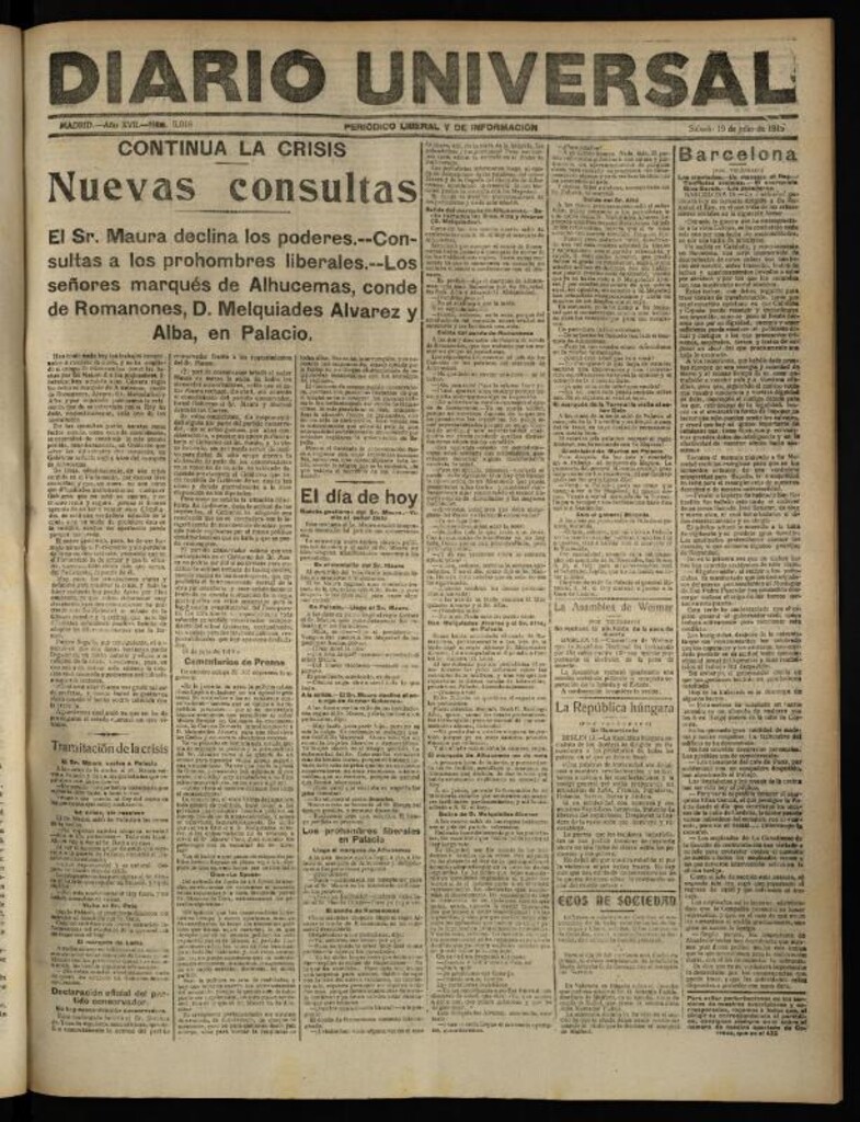 Miniatura de Jaca española : noticiero oficial del 23 de octubre de 1936