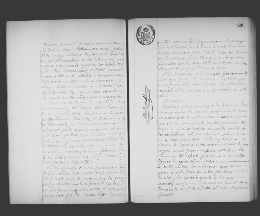 Miniatura de Actas de acuerdos del Ayuntamiento. Tomo 617 del año 1924 (7 mayo a 9 julio)