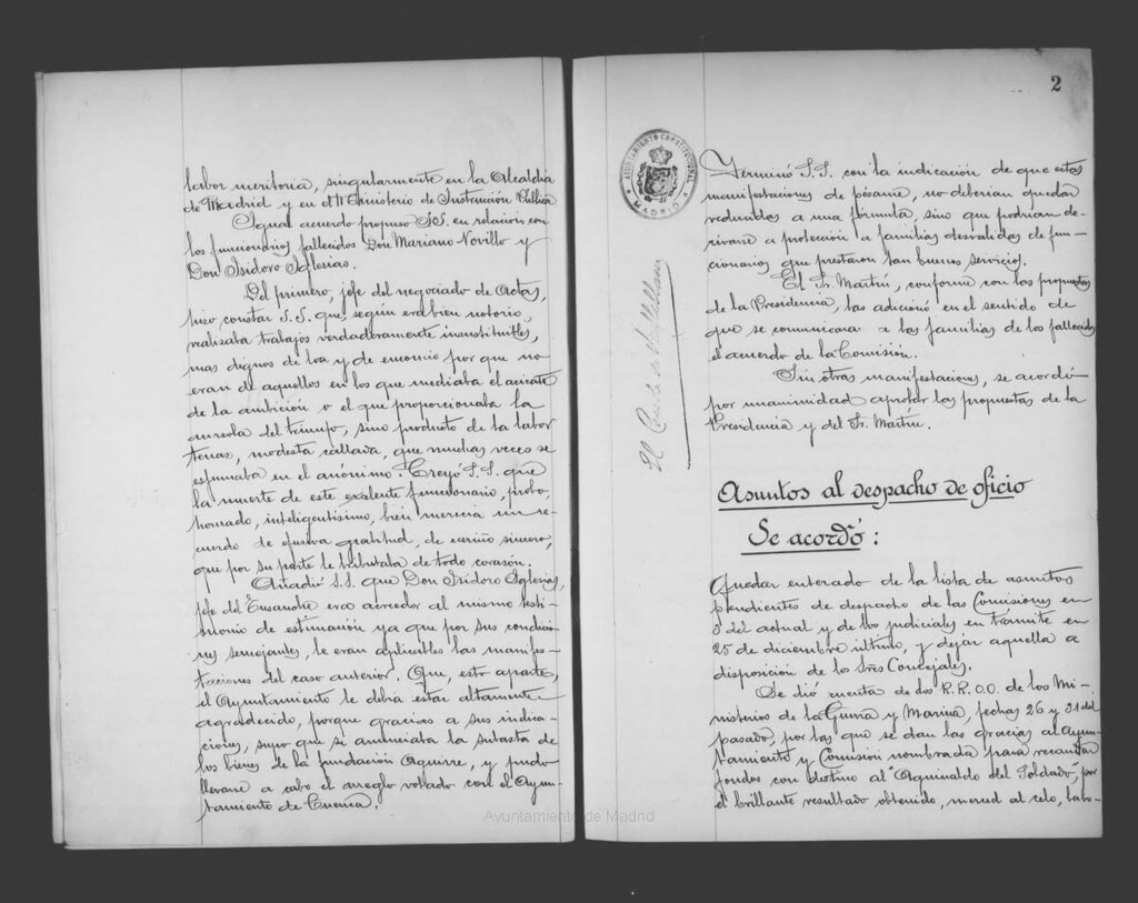 Miniatura de Actas de acuerdos del Ayuntamiento. Tomo 624 del año 1925 (7 enero a 13 enero)