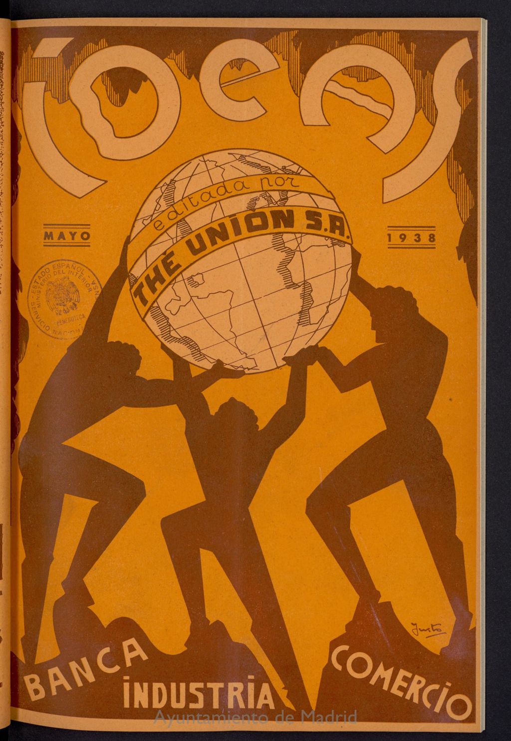 Miniatura de IDEAS : revista mensual de la banca, industria y comercio de mayo de 1938, nº 5
