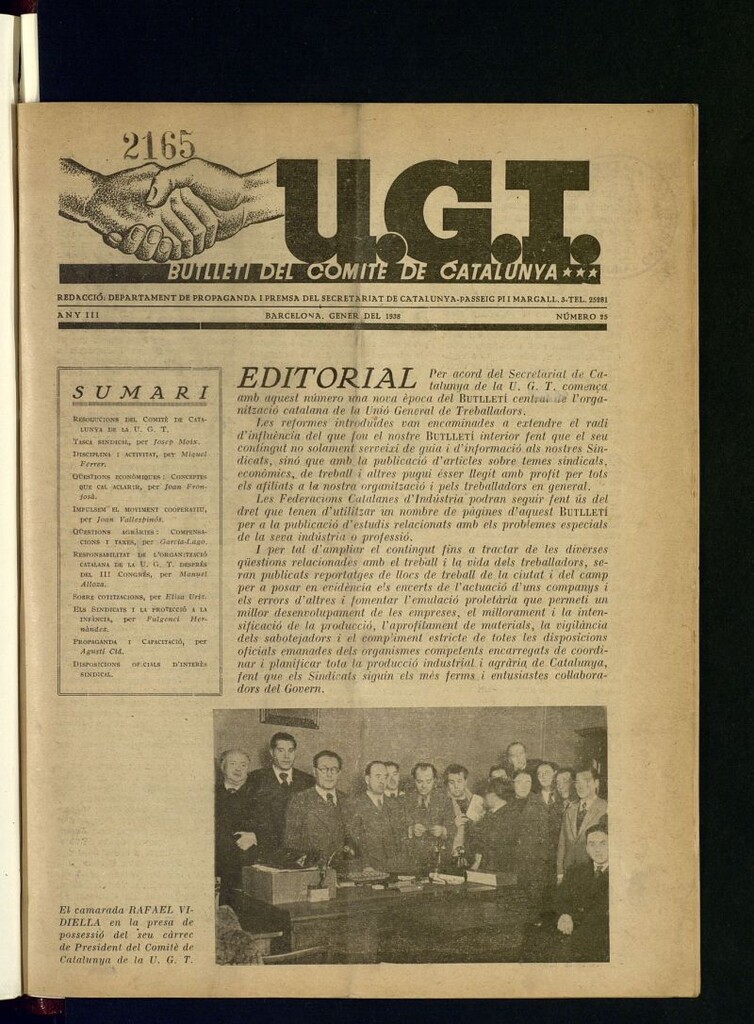 Miniatura de U.G.T. : Butlleti del comité de Catalunya