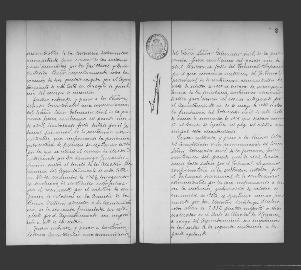 Miniatura de Actas de acuerdos del Ayuntamiento. Tomo 645 del año 1927 (4 mayo a 9 julio)