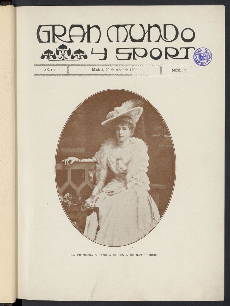 Miniatura de Gran Mundo y Sport : arte, literatura, salones del 20 de abril de 1906, nº 1