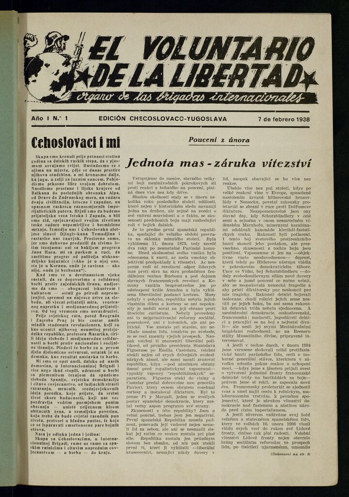 Miniatura de El Voluntario de la Libertad : Organo de las Brigadas Internacionales
