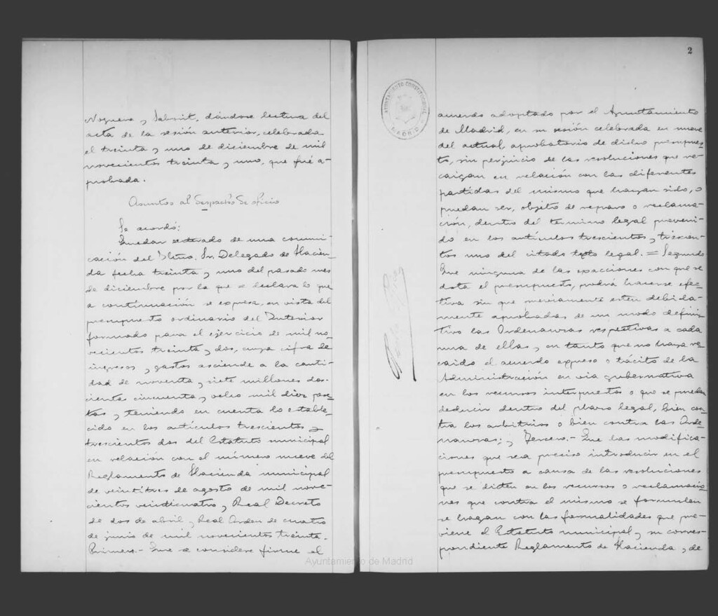 Miniatura de Actas de acuerdos del Ayuntamiento. Tomo 688 del año 1932 (8 enero a 5 febrero)