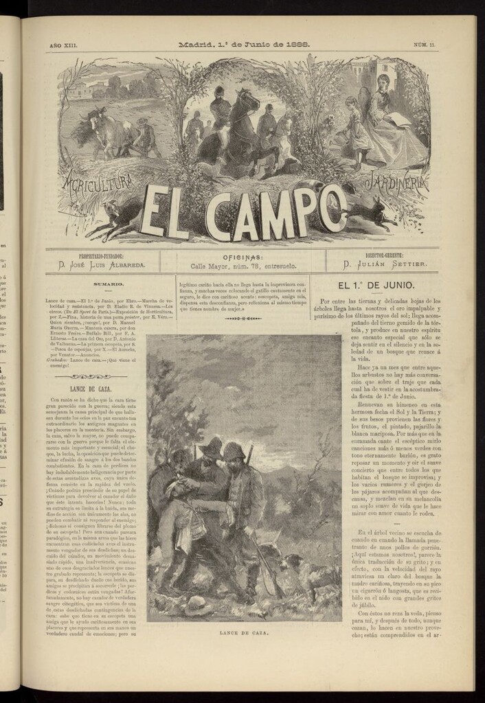 Miniatura de El Campo : agricultura, jardinería y sport del 1 de junio de 1888, nº 11