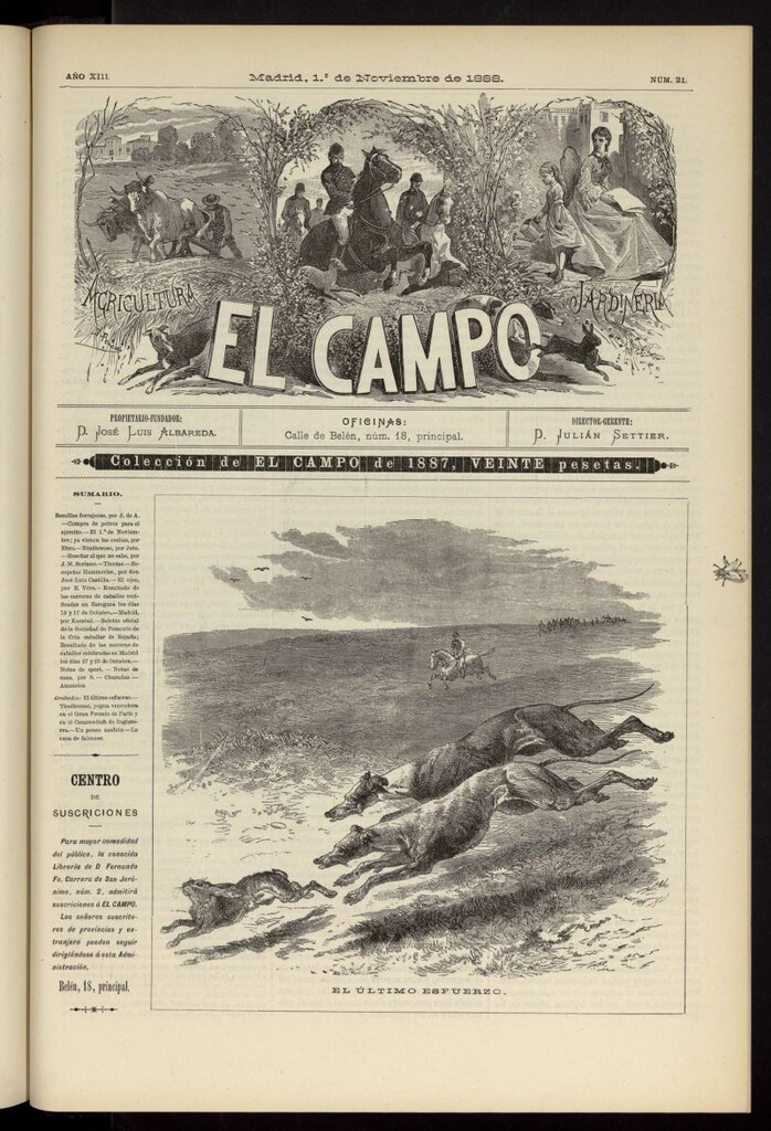 Miniatura de El Campo : agricultura, jardinería y sport del 1 de noviembre de 1888, nº 21