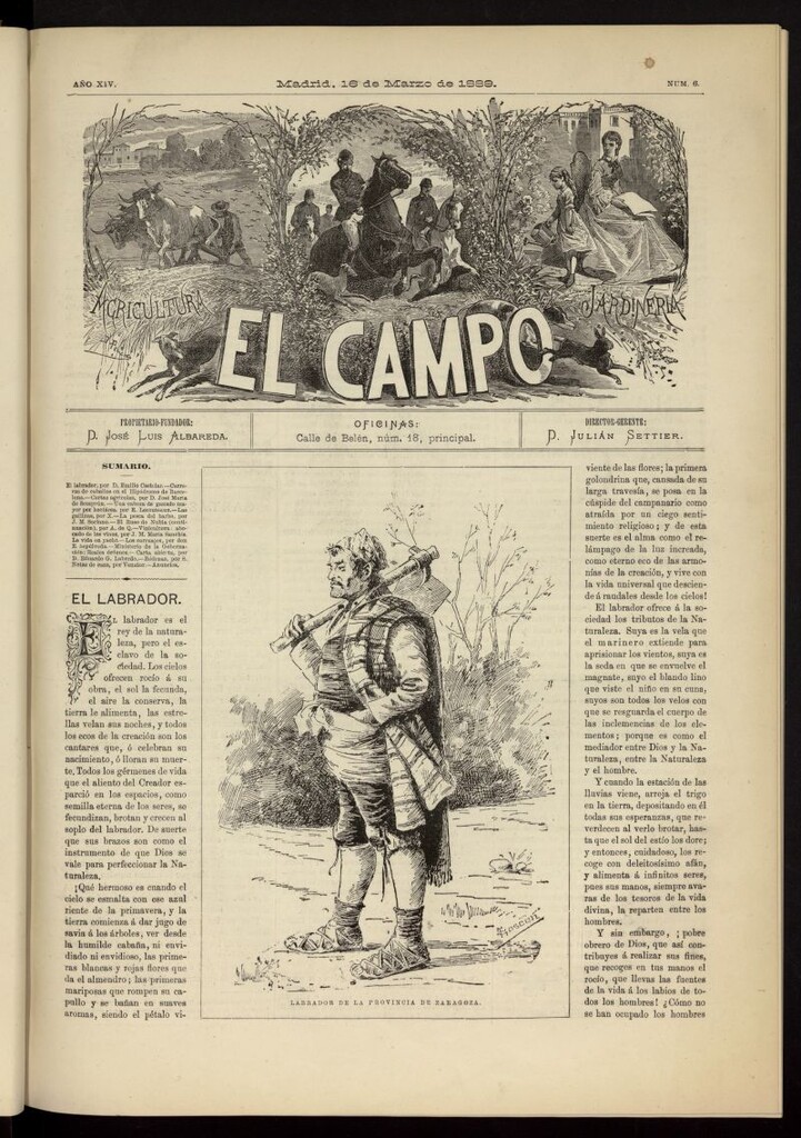 Miniatura de El Campo : agricultura, jardinería y sport del 16 de marzo de 1889, nº 6
