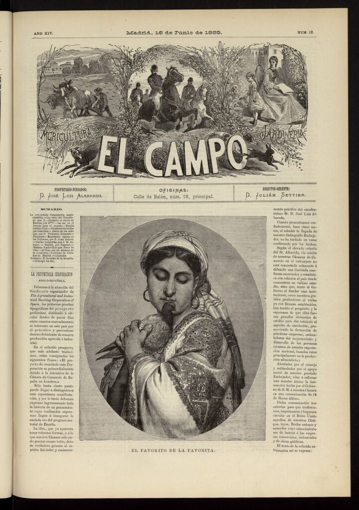 Miniatura de El Campo : agricultura, jardinería y sport del 16 de junio de 1889, nº 12