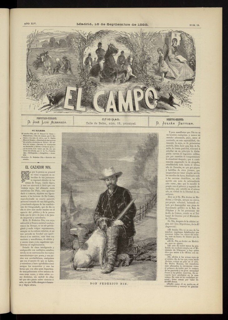Miniatura de El Campo : agricultura, jardinería y sport del 16 de septiembre de 1889, nº 18