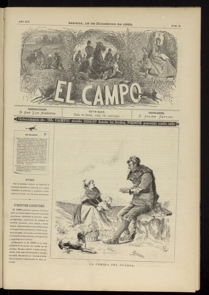 Miniatura de El Campo : agricultura, jardinería y sport del 16 de diciembre de 1889, nº 24