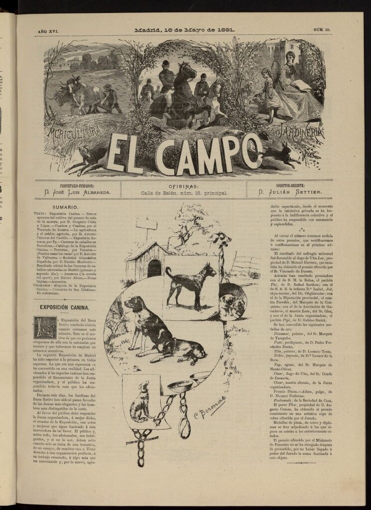 Miniatura de El Campo : agricultura, jardinería y sport del 16 de mayo de 1891, nº 10