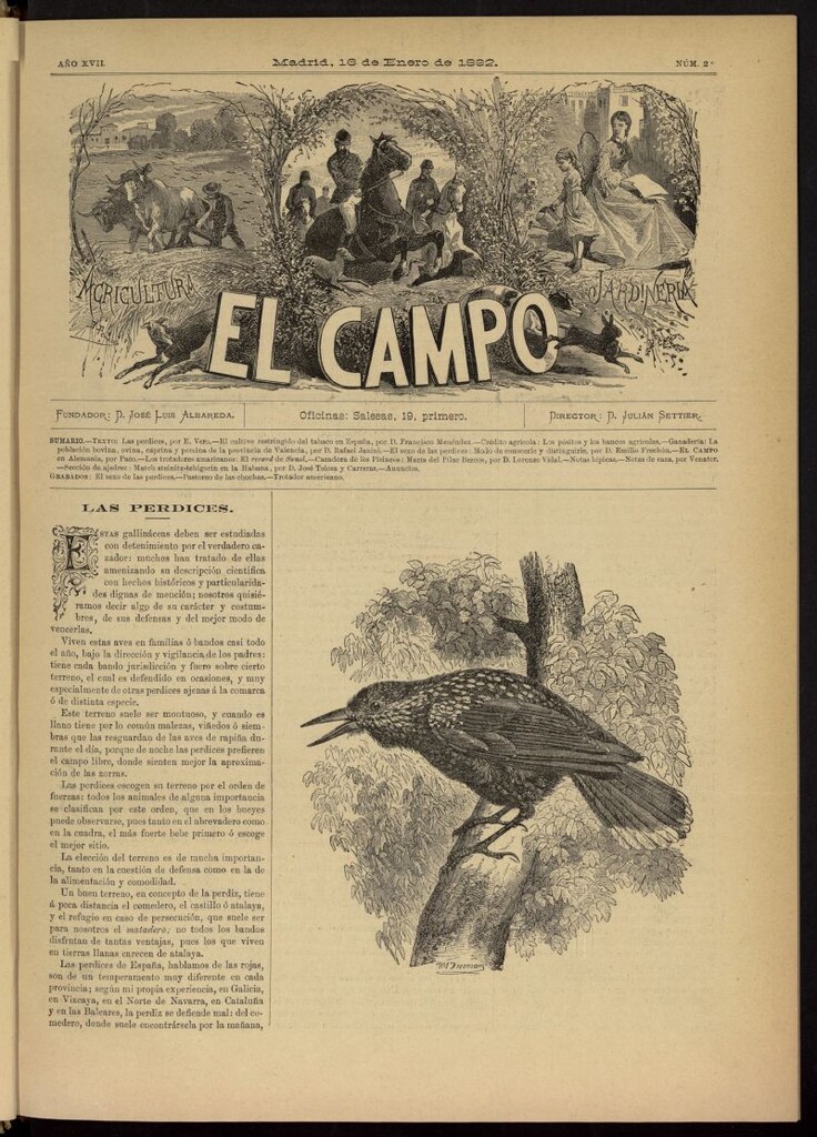 Miniatura de El Campo : agricultura, jardinería y sport del 16 de enero de 1892, nº 2