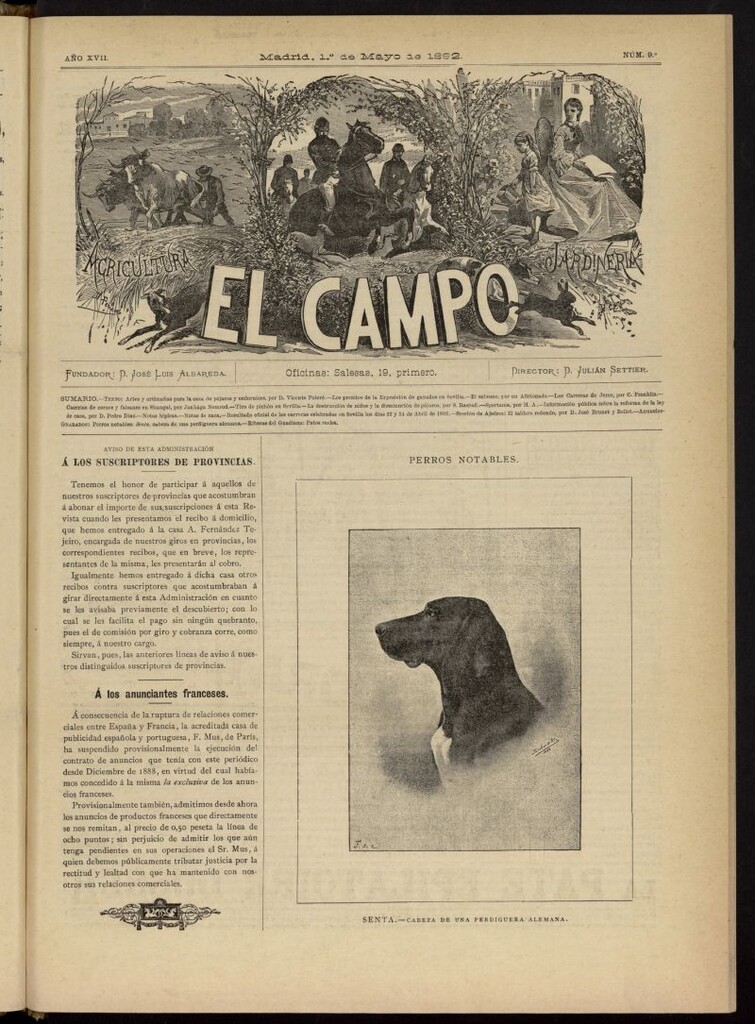 Miniatura de El Campo : agricultura, jardinería y sport del 1 de mayo de 1892, nº 9