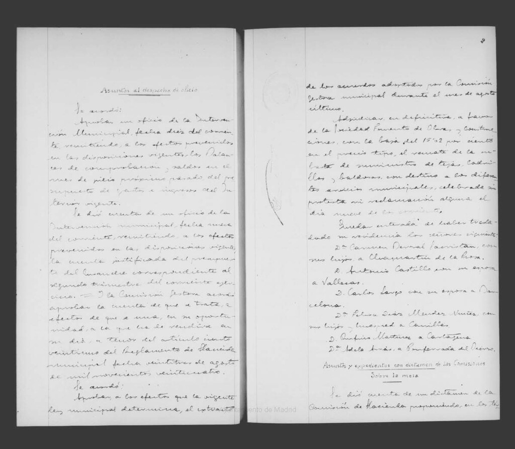 Miniatura de Actas de acuerdos del Ayuntamiento. Tomo 726 del año 1935 (20 septiembre a 18 octubre)