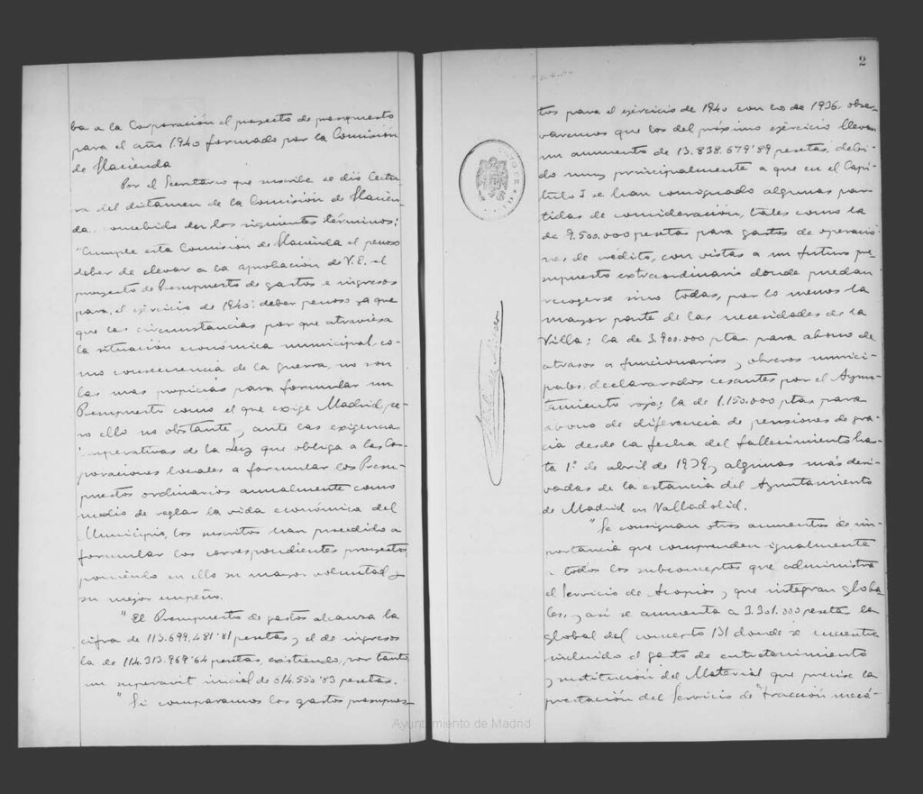 Miniatura de Actas de acuerdos del Ayuntamiento. Tomo 750 del año 1939 (20 noviembre a 29 diciembre)
