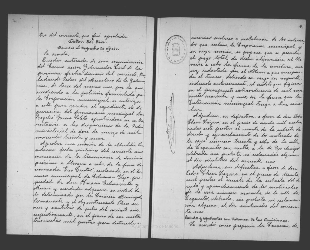 Miniatura de Actas de acuerdos del Ayuntamiento. Tomo 762 del año 1941 (31 octubre a 14 noviembre)