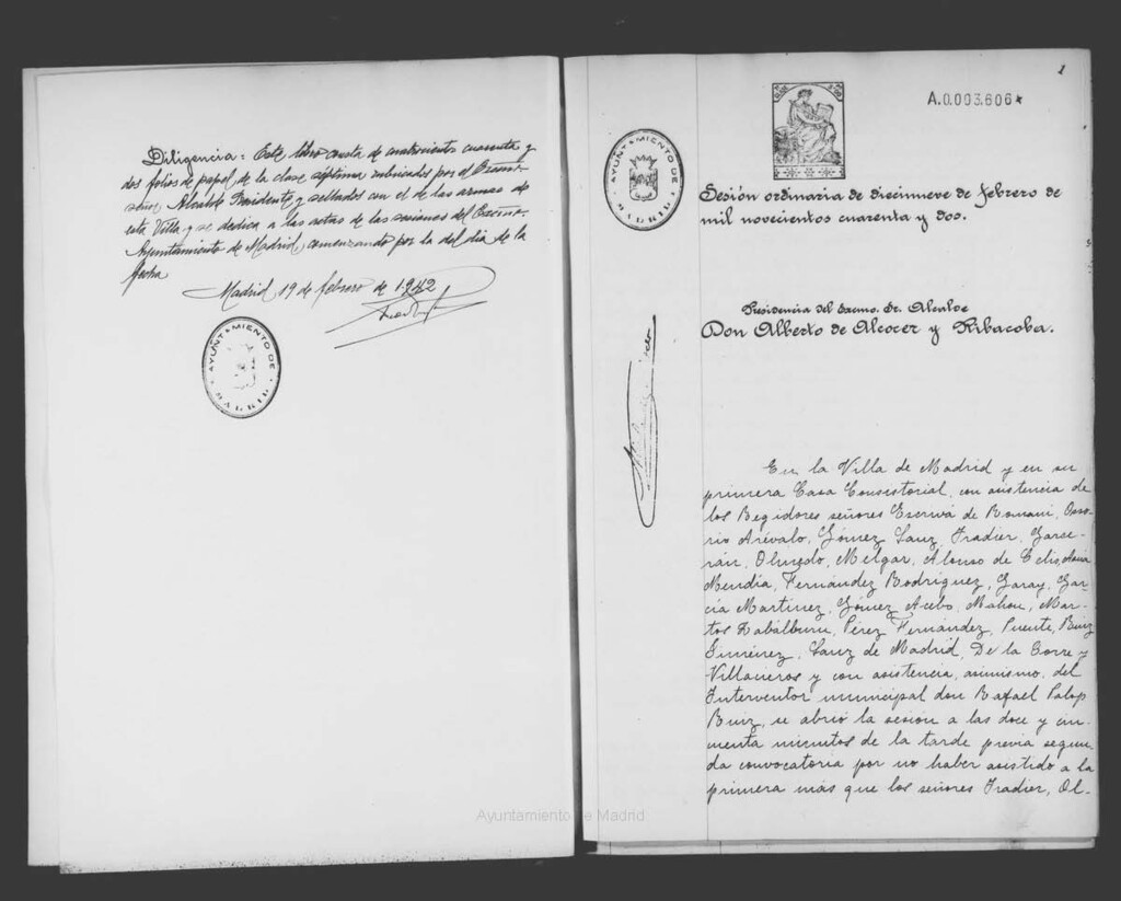 Miniatura de Actas de acuerdos del Ayuntamiento. Tomo 764 del año 1942 (19 febrero a 31 diciembre)