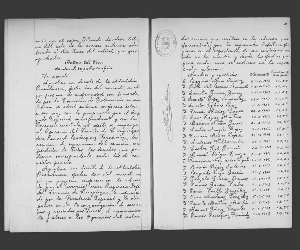 Miniatura de Actas de acuerdos del Ayuntamiento. Tomo 774 del año 1943 (20 mayo a 1 julio)