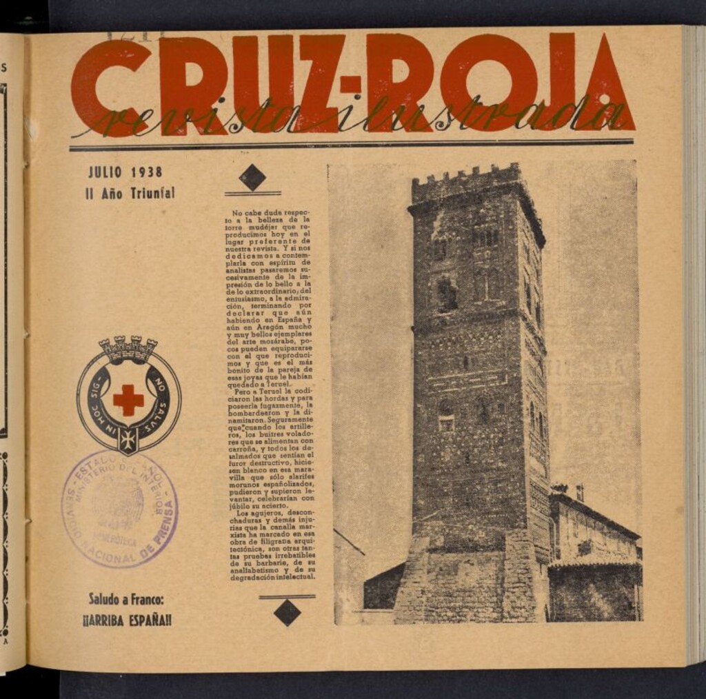 Miniatura de Cruz Roja : revista ilustrada de julio de 1938, nº 16