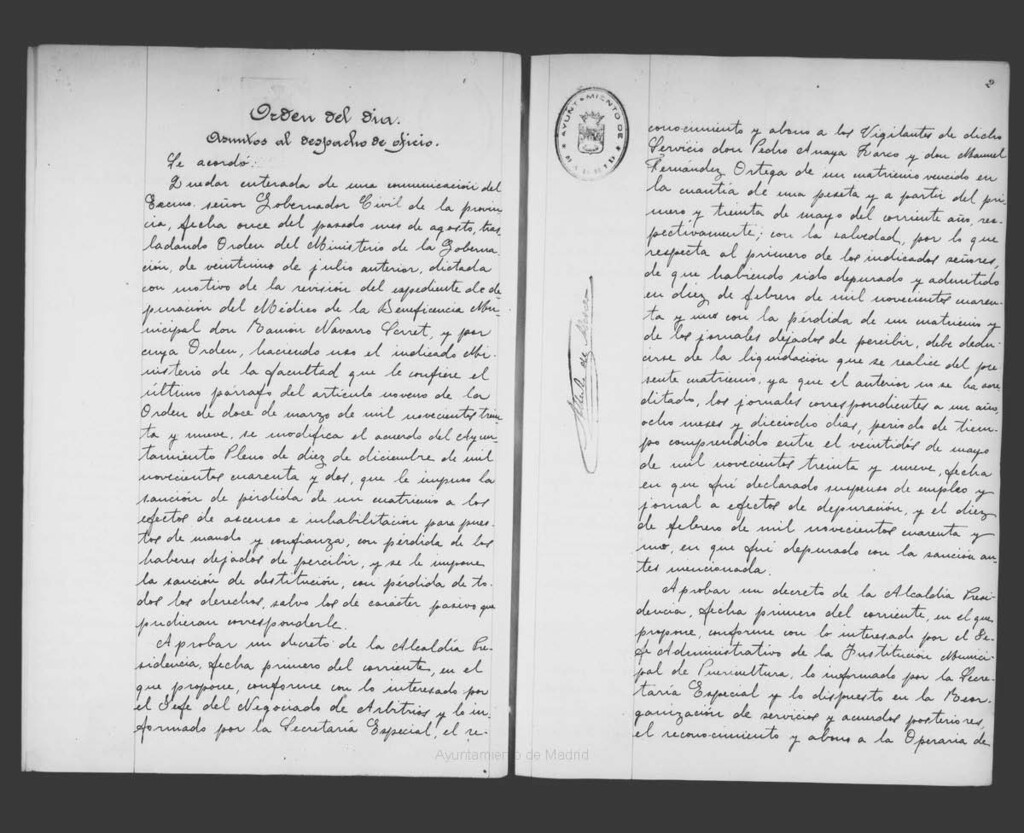 Miniatura de Actas de acuerdos del Ayuntamiento. Tomo 776 del año 1943 (9 septiembre a 4 noviembre)