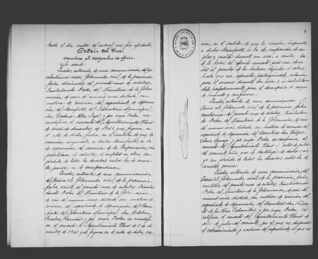 Miniatura de Actas de acuerdos del Ayuntamiento. Tomo 777 del año 1943 (11 noviembre a 30 diciembre)