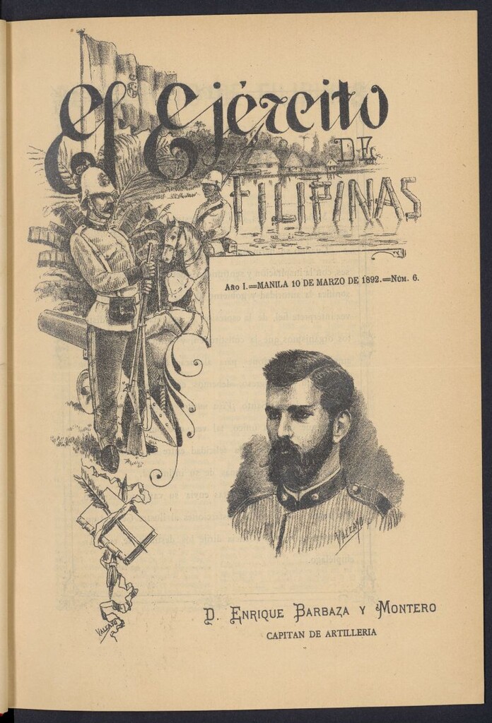 Miniatura de El Ejército de Filipinas : semanario profesional e ilustrado del 10 de marzo de 1892, nº 6