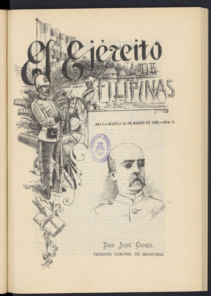 Miniatura de El Ejército de Filipinas : semanario profesional e ilustrado del 31 de marzo de 1892, nº 9